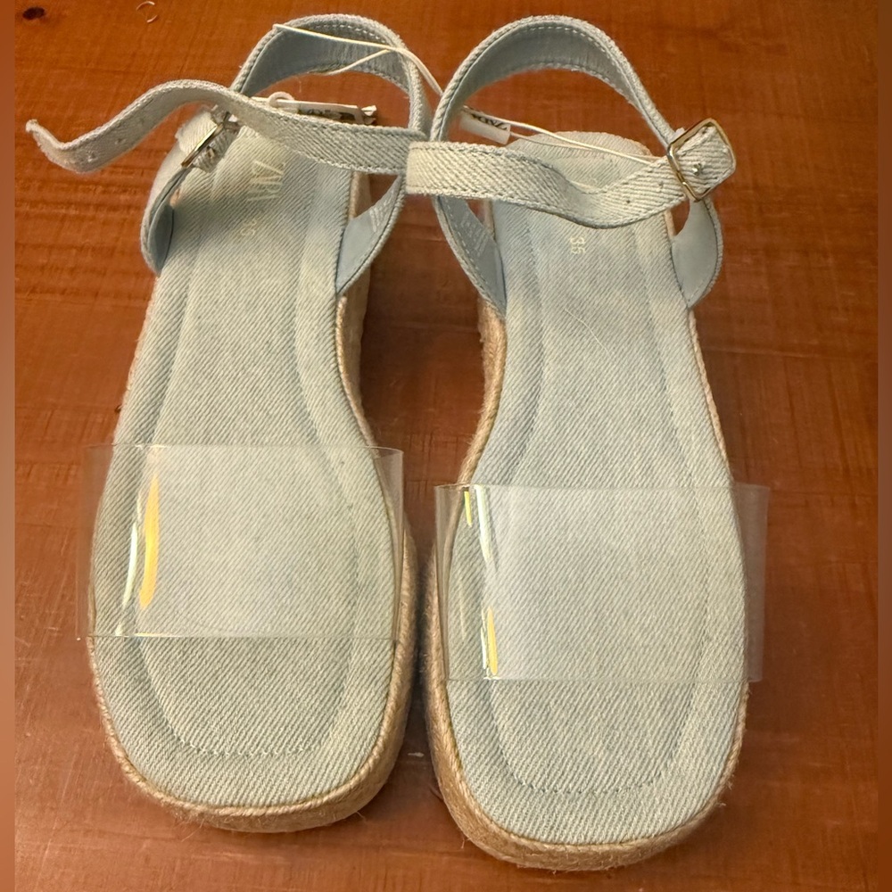Girls denim sandals
